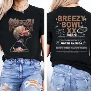 Chris Brown Tour Shirt, 2025 Chris Brown Tour Breezy Bowl XX T-Shirt, Chris Brow